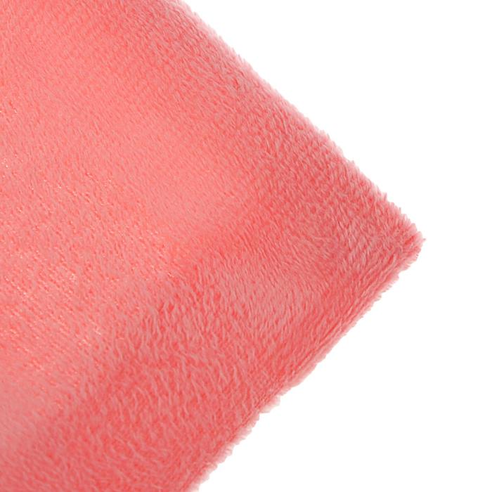 Ткань плюш, цвет розовый, ширина 160 см